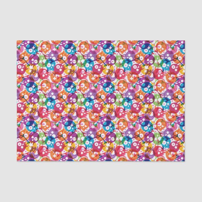 Schädelmuster 3 seidenpapier (Vorderseite)