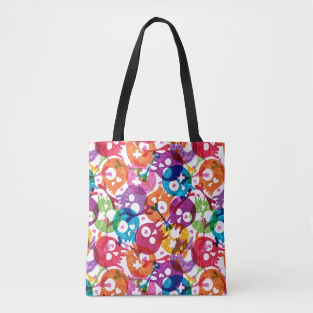 Schädelmuster 3 tasche (Vorderseite)