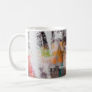 Schädelmuster. Farbige Effekte Schiff Schädel abst Kaffeetasse