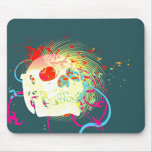 Schädeln. Verdrehte Pfeile. Mousepad