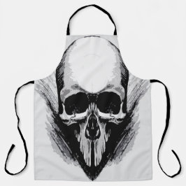 Schädelposter Schürze