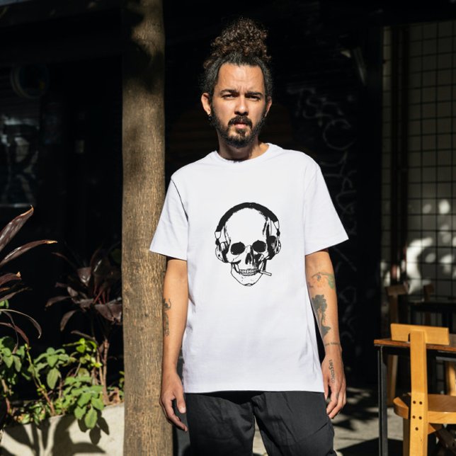 Schädelrauchen Tri-Blend Shirt (Von Creator hochgeladen)