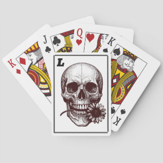 Schädelromantik Spielkarten