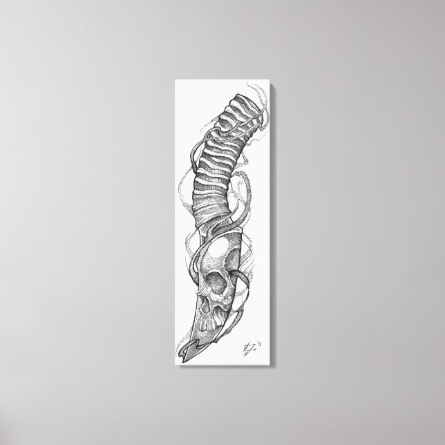 Schädelschaufel 4 leinwanddruck (Vorderseite)