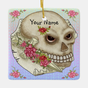 Schädelschwertschmuck Keramikornament