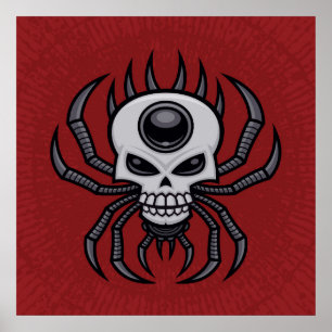 Schädelspinne Poster