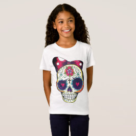 Schädelt-shirt der Mädchen neues Schulzucker T-Shirt