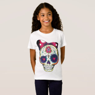 Schädelt-shirt der Mädchen neues Schulzucker T-Shirt