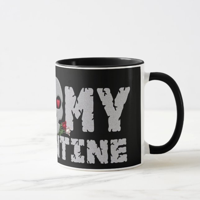 Schädelvalentine-Tasse Tasse (Rechts)