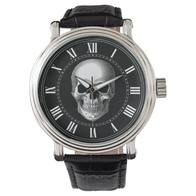 Schädelzeit Armbanduhr (Vorderseite)