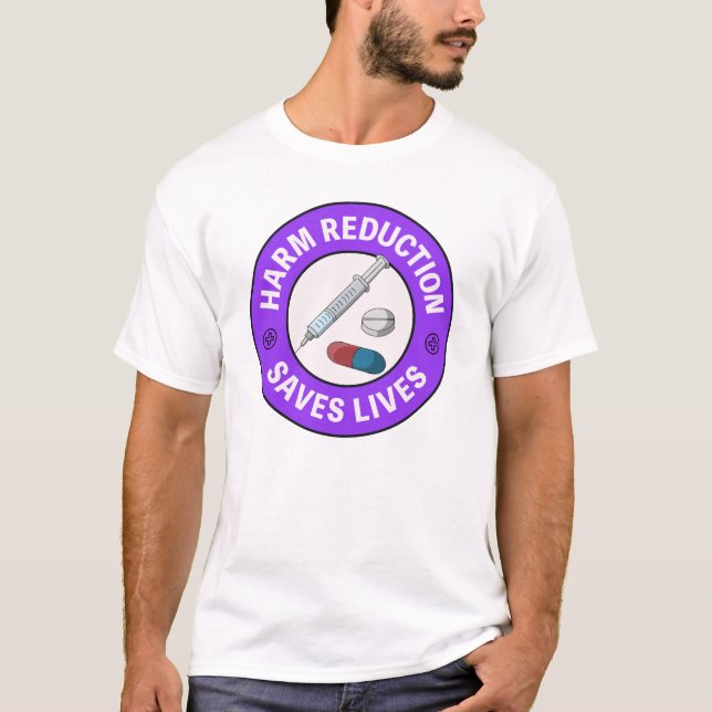 Schadensreduzierung Rette Leben - Pro Pillentest T-Shirt (Vorderseite)