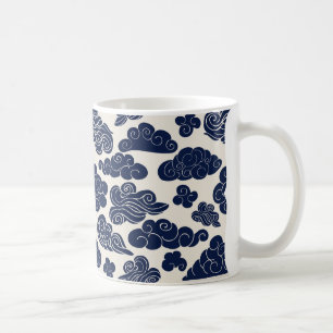 Schädliche Wolken Traditionelle chinesische Muste Kaffeetasse