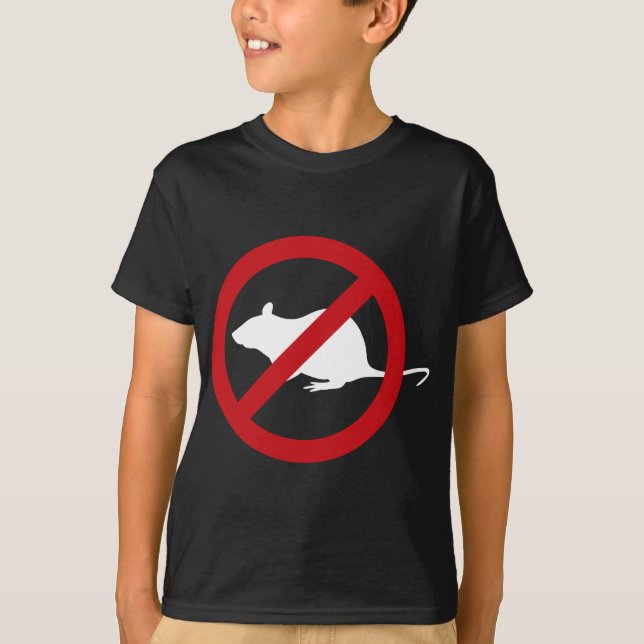 Schädlingsbefall Kontrolle Rat Sign Gag Geschenk k T-Shirt (Vorderseite)