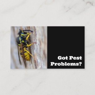 Schädlingsbekämpfer für Hornets Wespe Kontrolle Visitenkarte