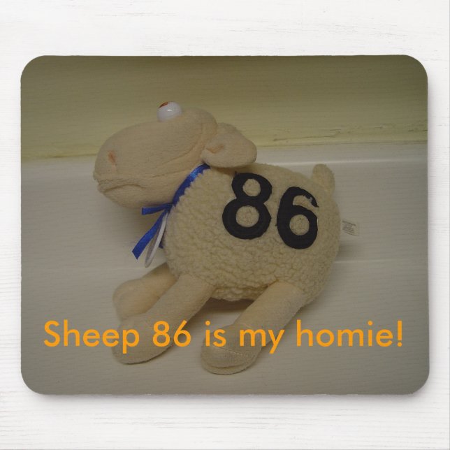 Schaf 86 ist mein homie! mousepad (Vorne)