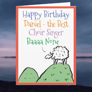 Schaf-Design Alles Gute zum Geburtstag für einen C Karte