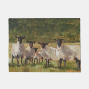 Schaf-Familie Fußmatte