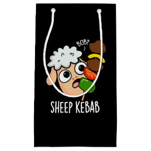 Schaf Kebab Lustiger Schisch Kebab Wortwitz Dunkle Kleine Geschenktüte