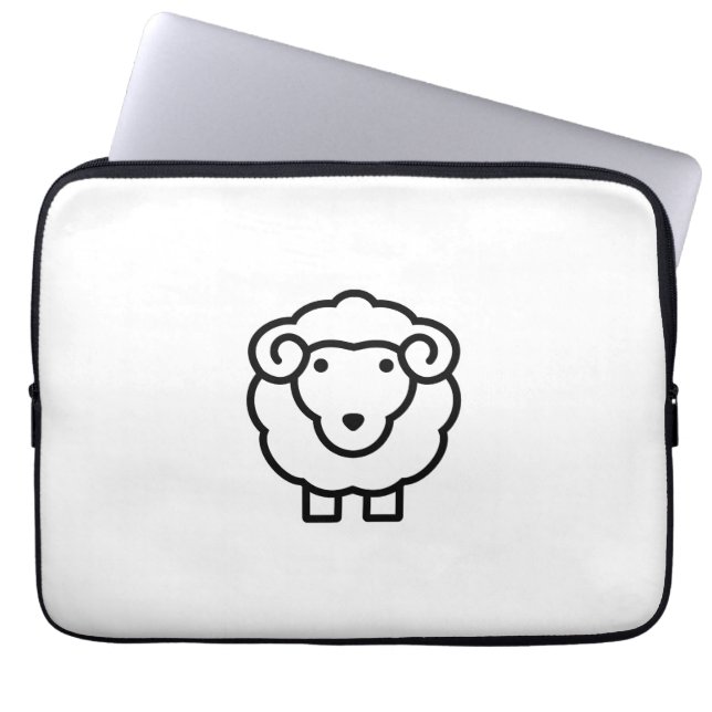 Schaf Laptopschutzhülle (Vorderseite)