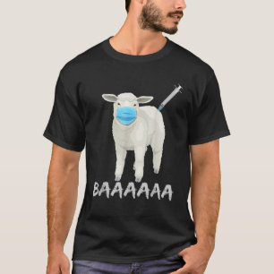 Schaf- oder Schaf-Impfstoff und -Maske T-Shirt