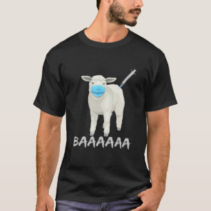 Schaf- oder Schaf-Impfstoff und -Maske T-Shirt
