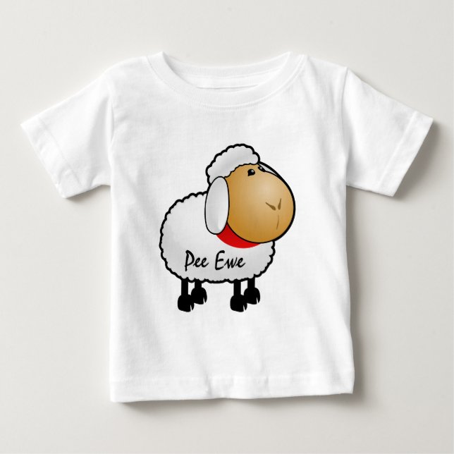 Schaf-Pipi-Mutterschaf-Shirt Baby T-shirt (Vorderseite)