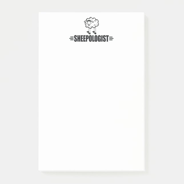 Schaf Post-it Klebezettel (Vorderseite)