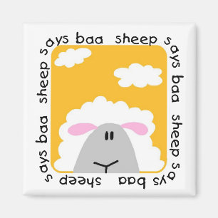 Schaf sagt Blöken-T - Shirts und Geschenke Magnet