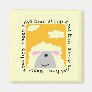 Schaf sagt Blöken-T-Shirts und Geschenke Magnet