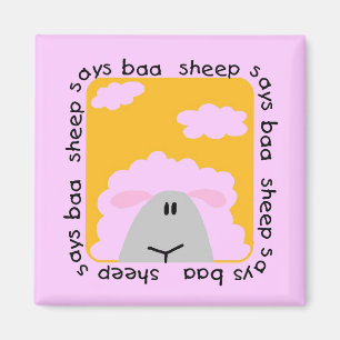 Schaf sagt Blöken-T-Shirts und Geschenke Magnet