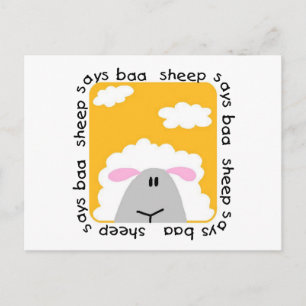 Schaf sagt Blöken-T - Shirts und Geschenke Postkarte