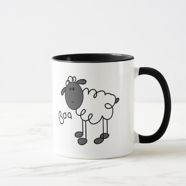 Schaf sagt Blöken-T-Shirts und Geschenke Tasse (Rechts)