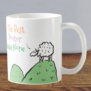 Schafdesign für eine Tasse des Arztkaffees