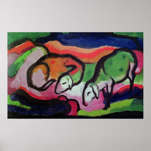 Schafe, 1912 poster (Vorne)