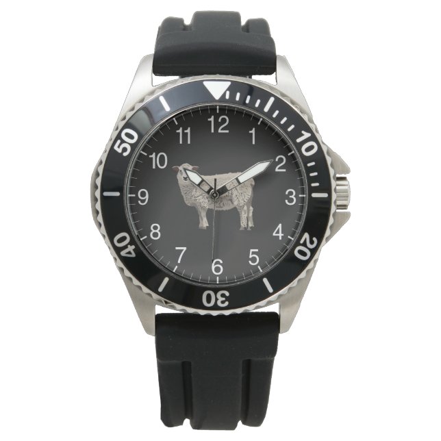 Schafe Armbanduhr (Vorderseite)