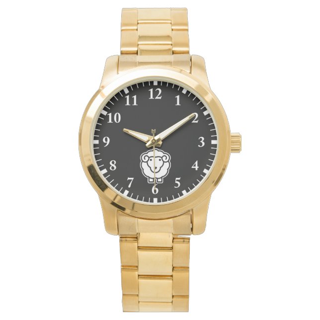 Schafe Armbanduhr (Vorderseite)