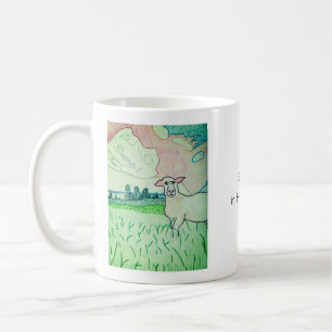Schafe auf der Weide Kaffeetasse