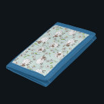 Schafe auf Meerglas blau zählen Trifold Geldbörse<br><div class="desc">Handgemalte niedliche Doodle-Schafe und -Molen</div>