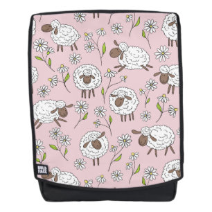 Schafe auf Zuckerbonbons pink zählen Rucksack