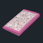 Schafe auf Zuckerbonbons pink zählen Trifold Geldbörse<br><div class="desc">Handgemalte niedliche Doodle-Schafe und -Molen</div>