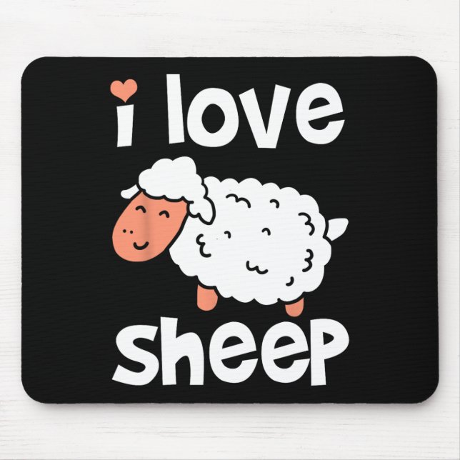 Schafe Bauer Mousepad (Vorne)