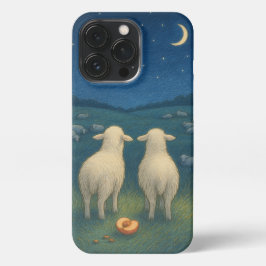 Schafe bei Nacht iPhone 13 Pro Hülle
