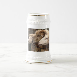 Schafe Bierglas