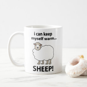 Schafe, die mich warm halten Schafe Kaffeetasse