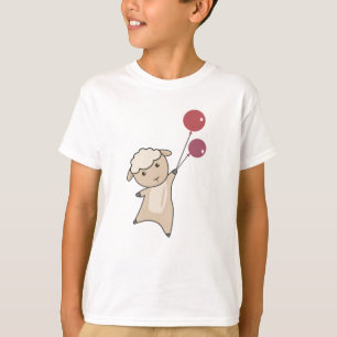 Schafe fliegen mit Balloons fliegende Tiere T-Shirt