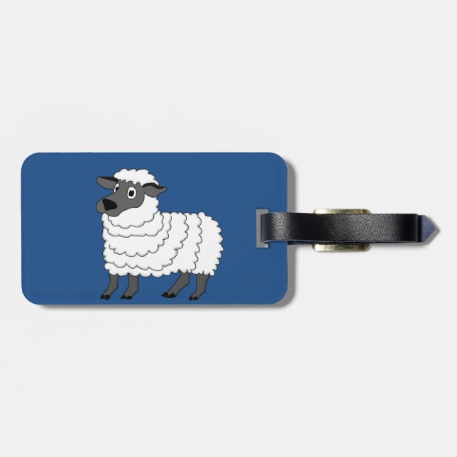 Schafe Gepäckanhänger (Rückseite horizontal)
