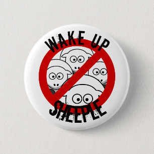 Schafe geweckt button
