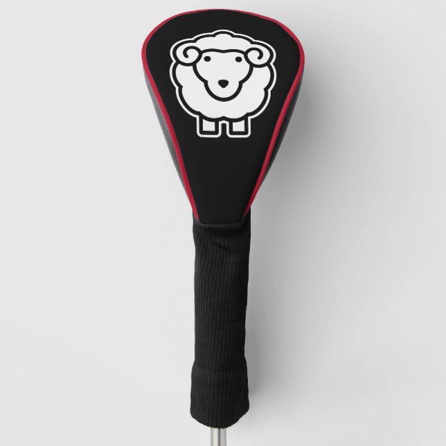 Schafe Golf Headcover (Vorderseite)