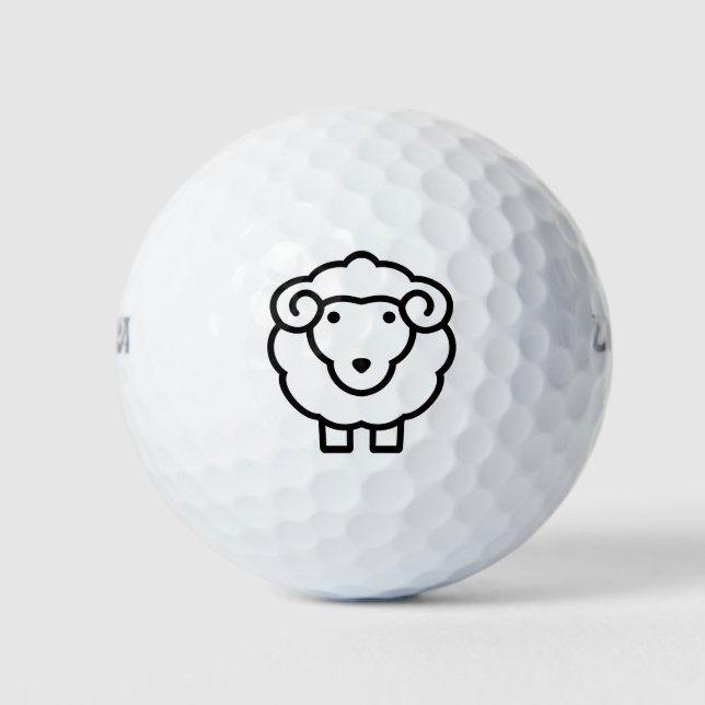 Schafe Golfball (Vorderseite)
