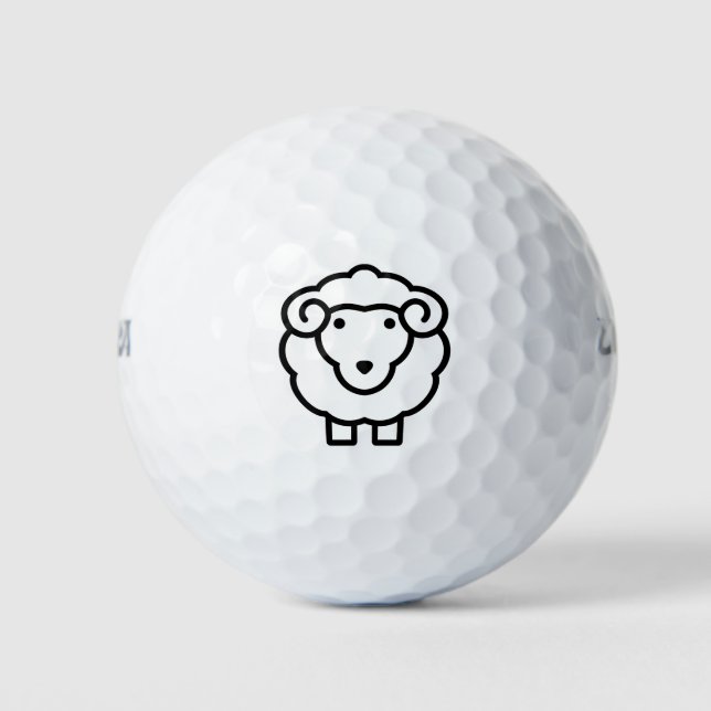Schafe Golfball (Vorderseite)